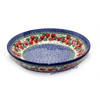 Miska na makaron Ø25cm dek. 2538X Czerwone Bratki